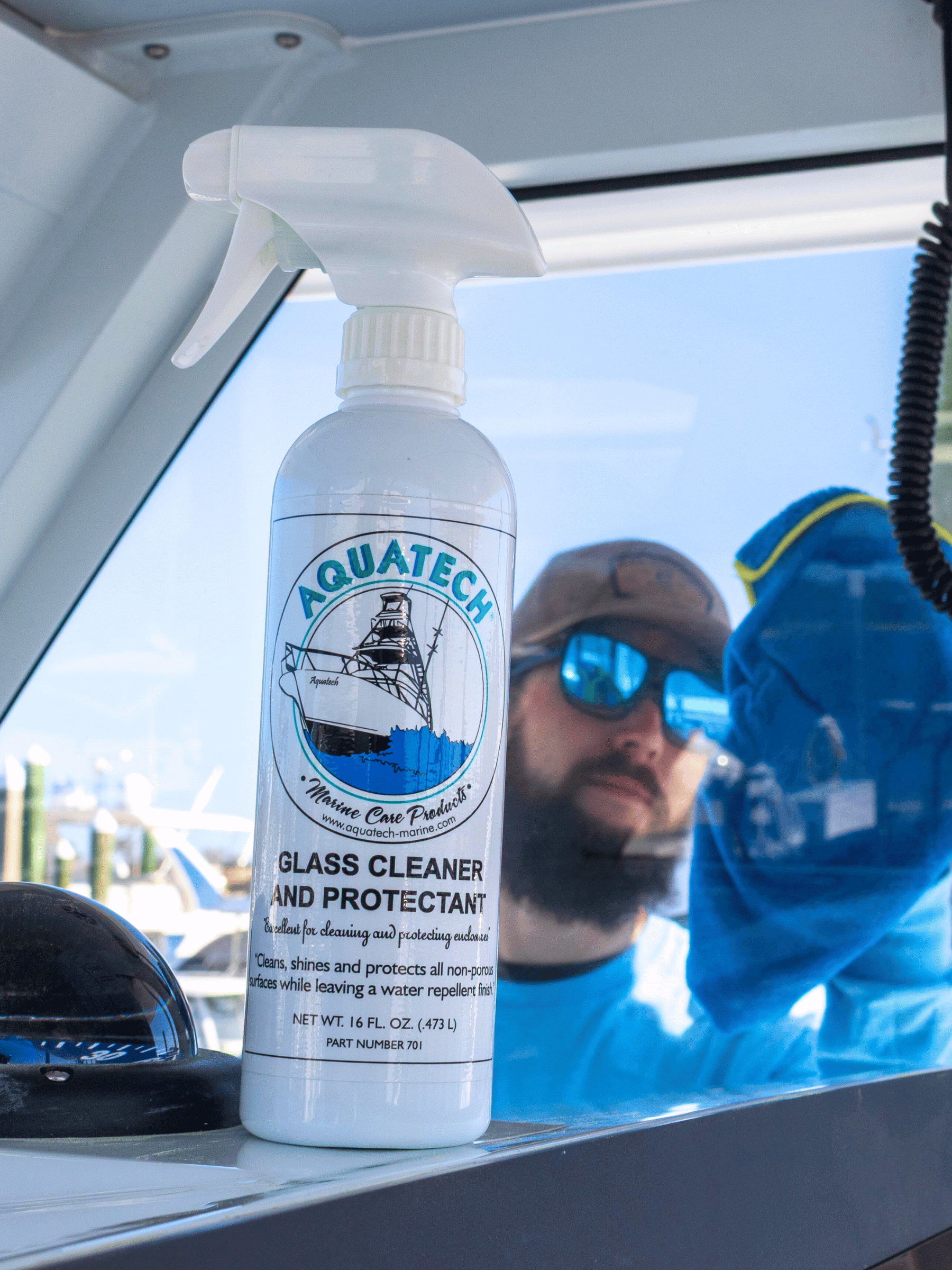 Aquatech Marine Glass Cleaner and Protectant