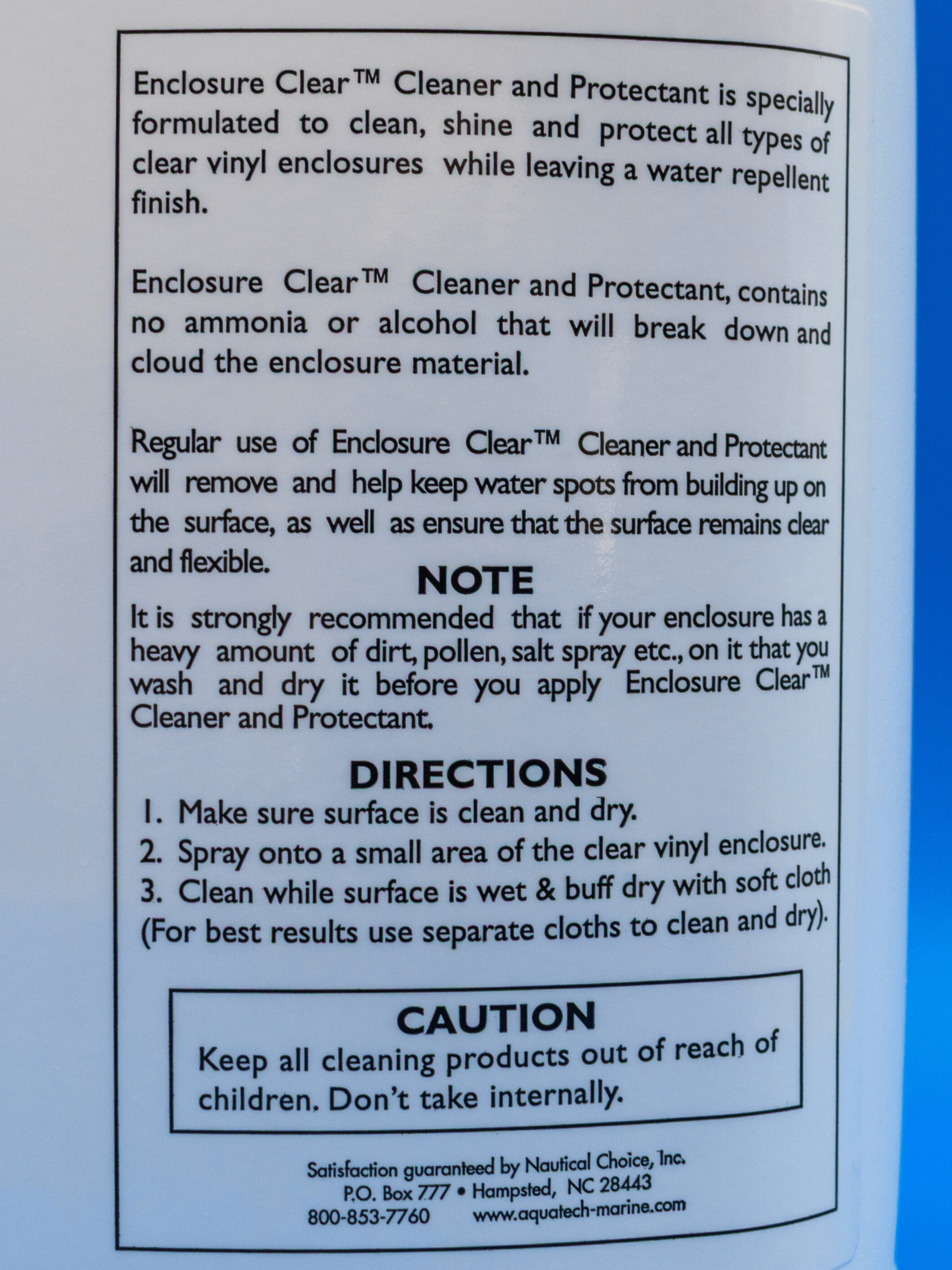 Aquatech Marine Enclosure Clear and Protectant