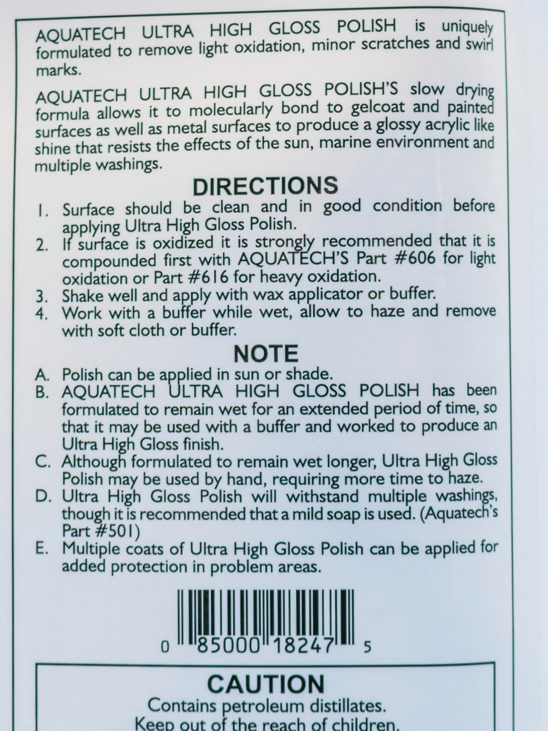 High Gloss Polish Instructions